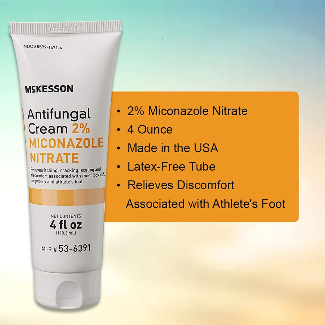McKesson Antifungal 2% Strength Cream - 4 oz. Tube - primehubstore.shop Anti Fungal Creams