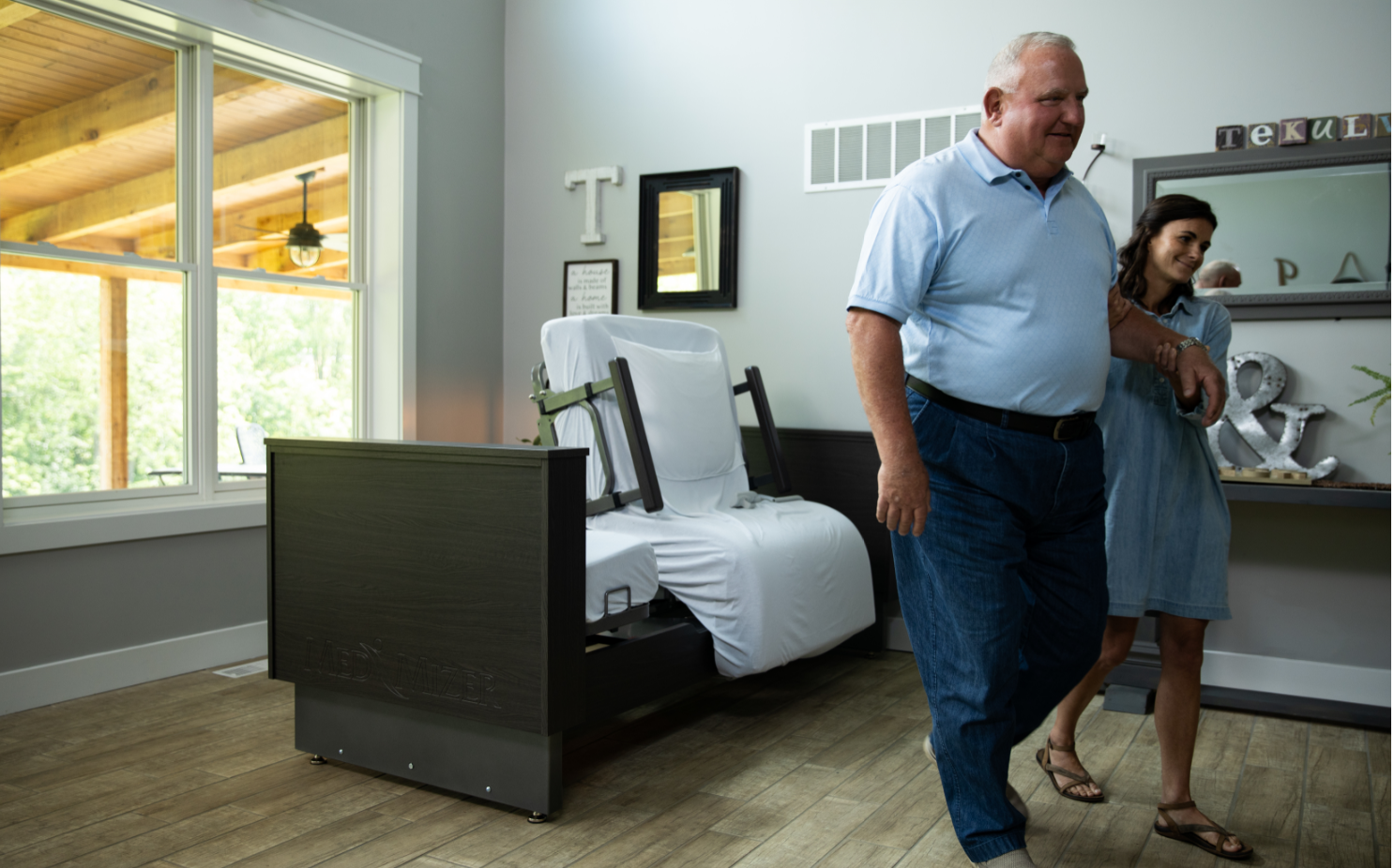 Med-Mizer ActiveCare™ Deluxe Rotating Pivot Hospital Bed w/ Side Rails - primehubstore.shop Bed Packages