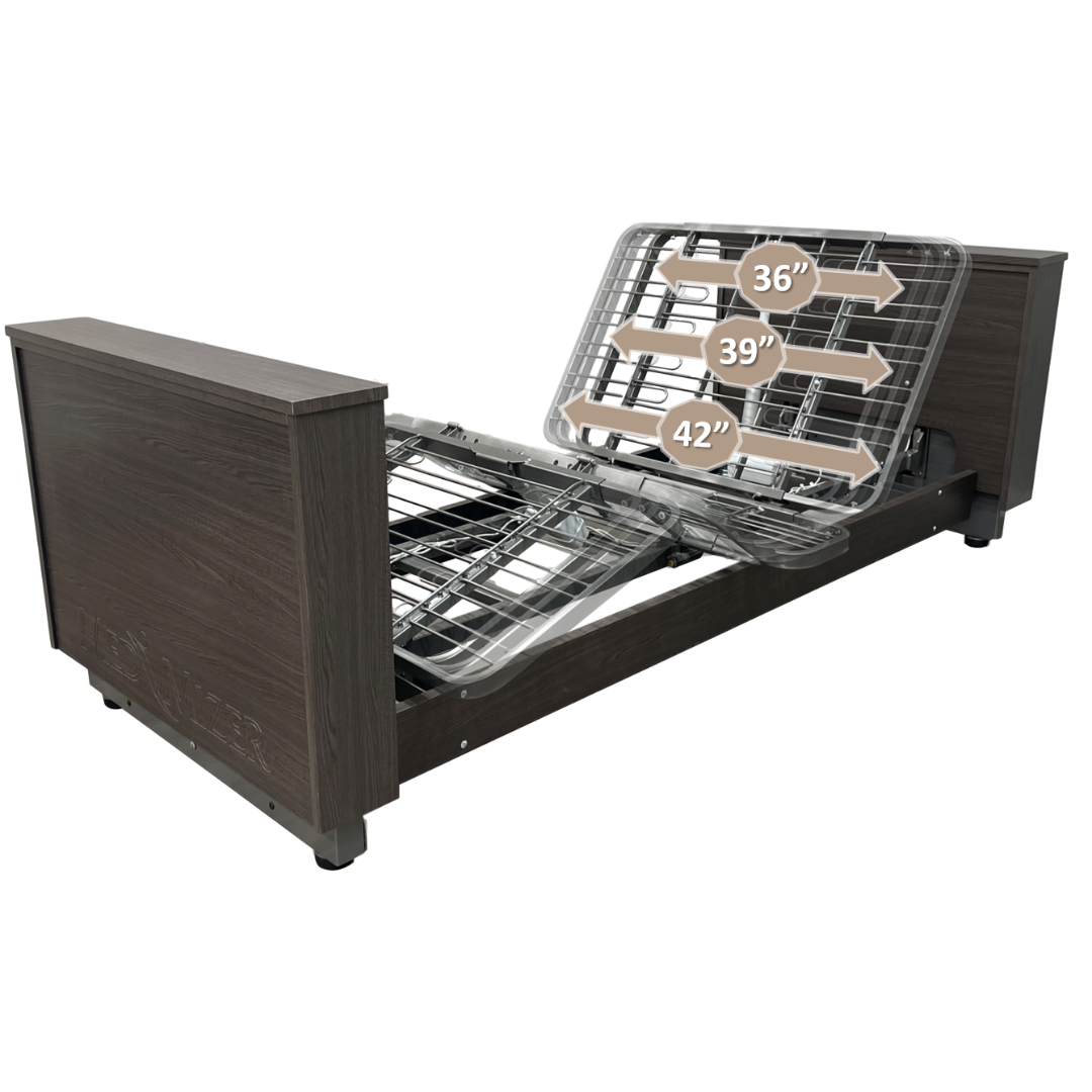 Med Mizer SelectCare Hi/Lo Full Electric Bariatric Bed with Width Expansion - primehubstore.shop Bed Packages