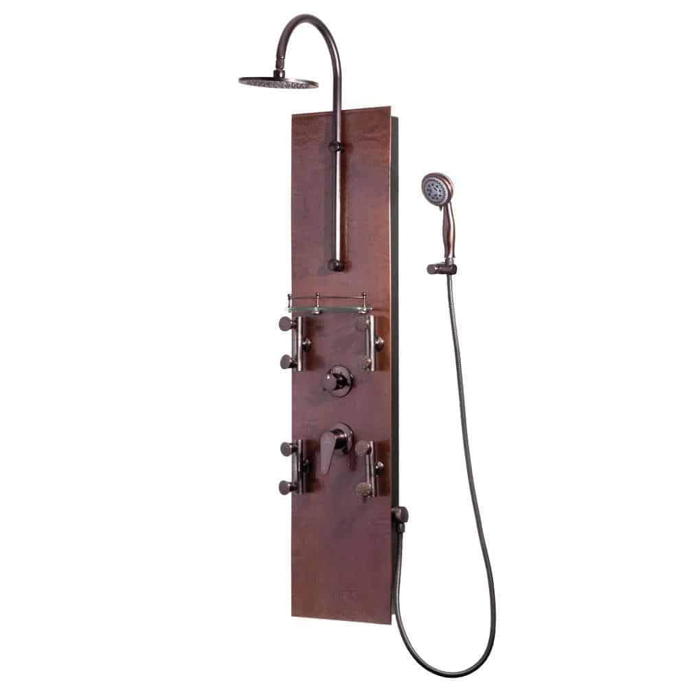 Pulse ShowerSpas Mojave Panel with 8" Rain Showerhead & 8 Body Spray Jets - primehubstore.shop Shower Systems
