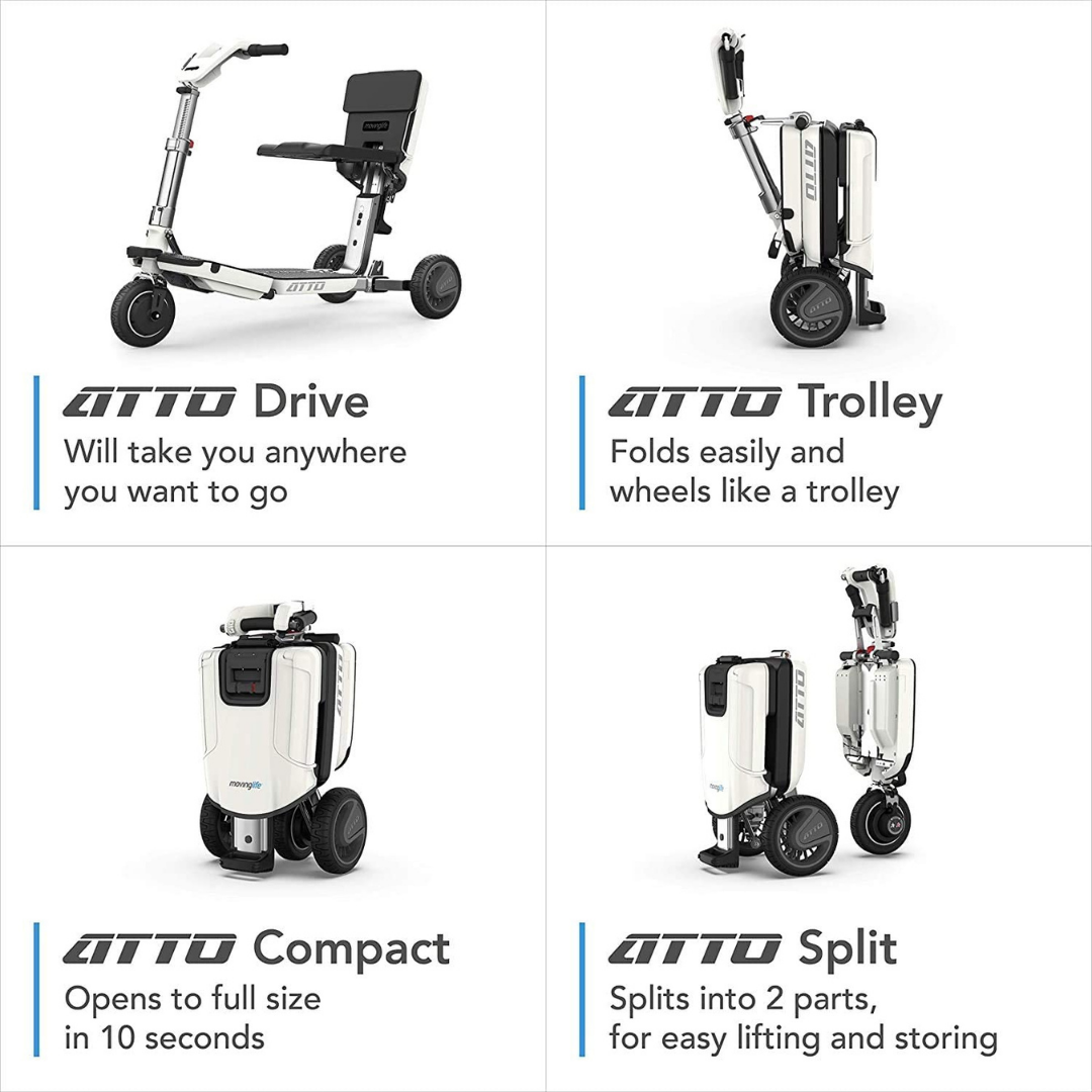 Moving Life ATTO Full-Size Folding Travel Scooter - Airline Approved - Blowout - primehubstore.shop Scooters