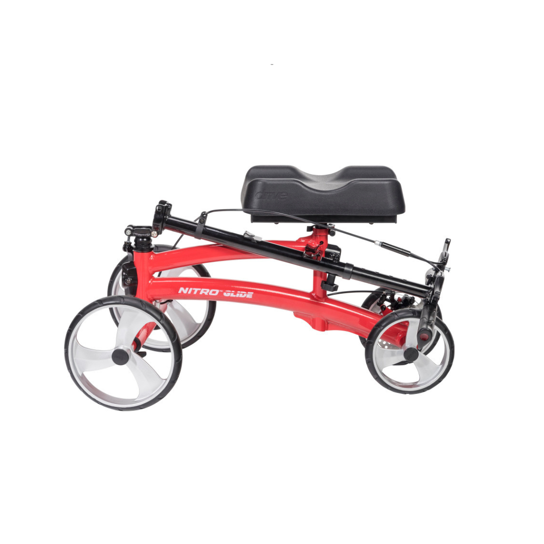 Drive Medical Nitro™ Glide Knee Walker with Basket - primehubstore.shop Knee Walkers