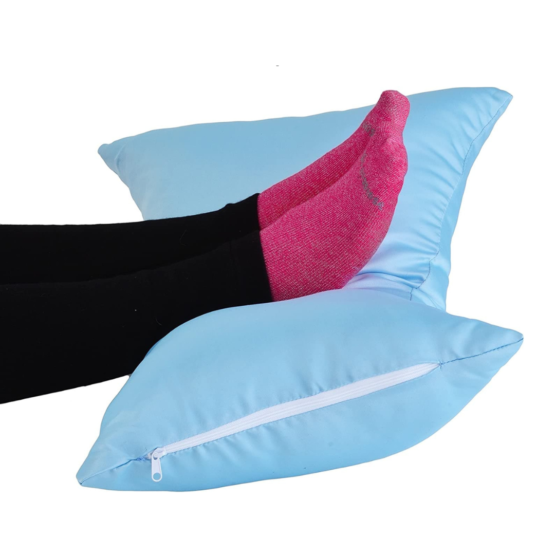 Nova Medical Butterfly Shaped Head & Neck Pillow with Removable Light Blue Satin Cover - primehubstore.shop Cervical Pillows