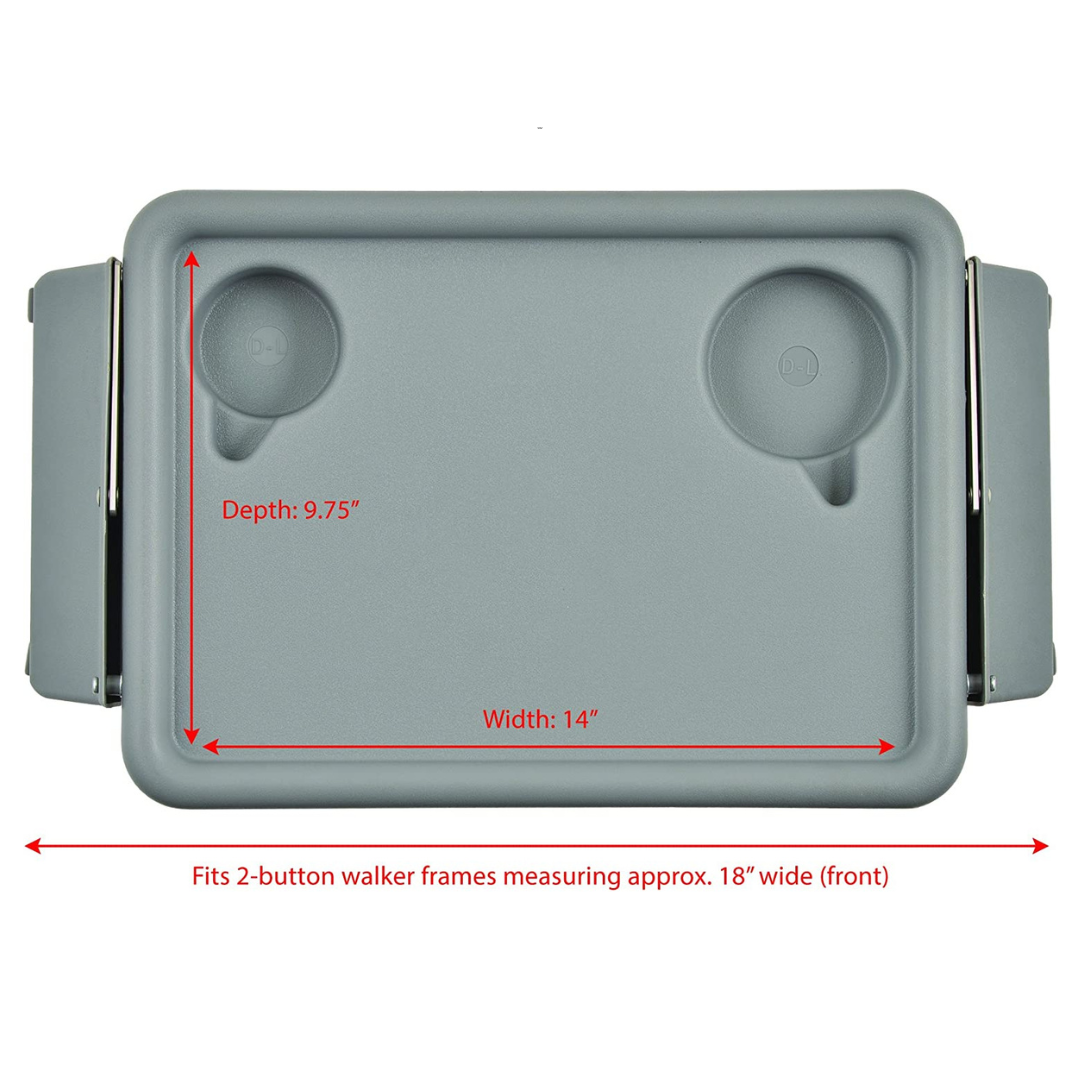 Nova Medical Walker Folding Food Tray - primehubstore.shop Walker Parts & Accessories