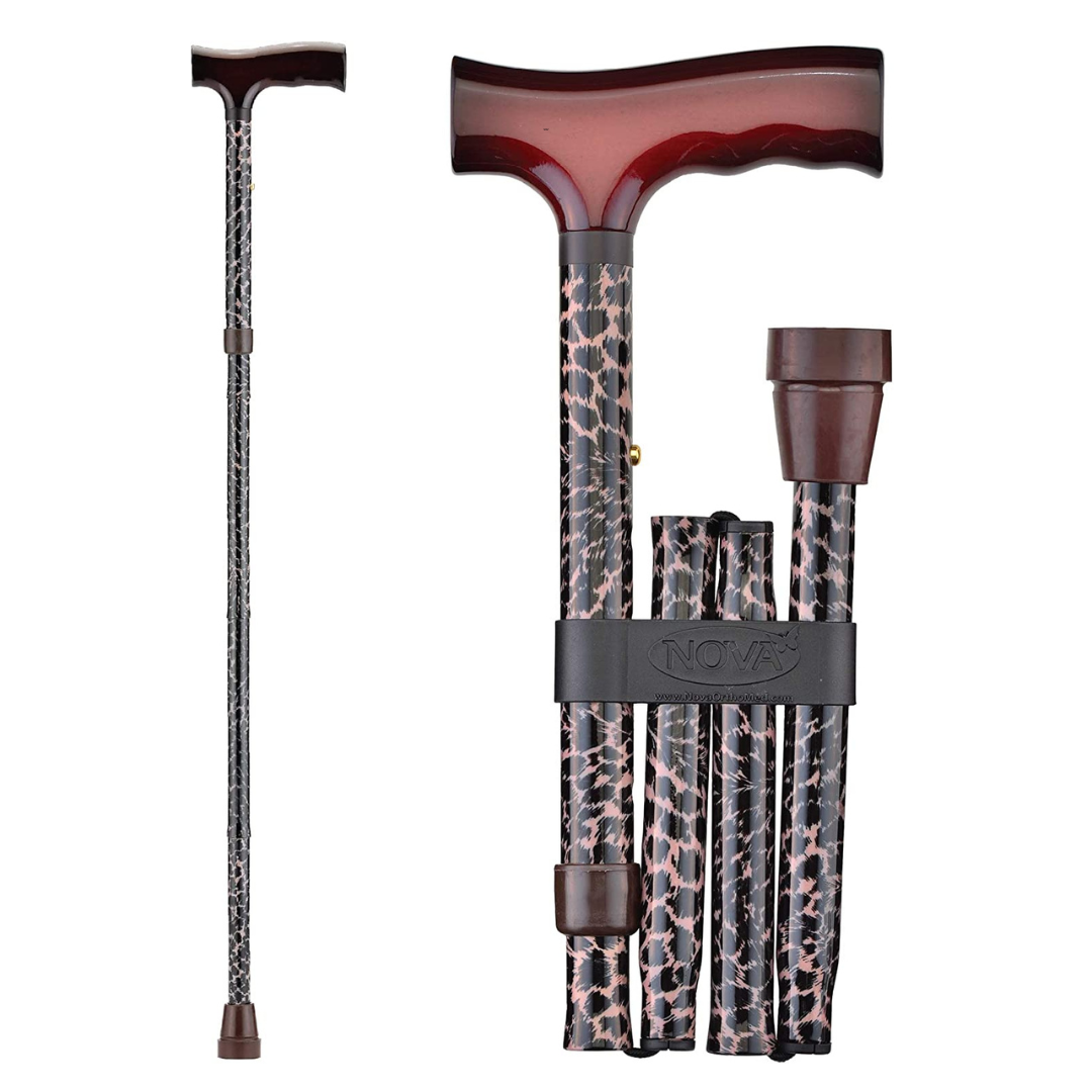 Nova Medical Designer Aluminum Folding Canes with Wood Handles - primehubstore.shop Canes