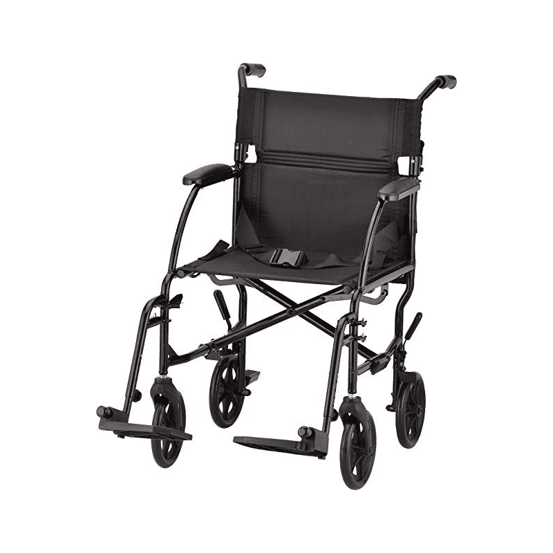 Nova Medical 379 18" Lightweight Aluminum Folding Transport Wheelchairs - primehubstore.shop Transport Chairs