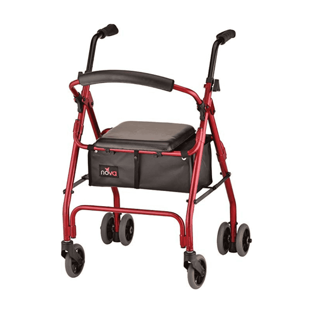 Nova Medical 4200 Cruiser Classic Lightweight Folding Rollators - primehubstore.shop Rollators