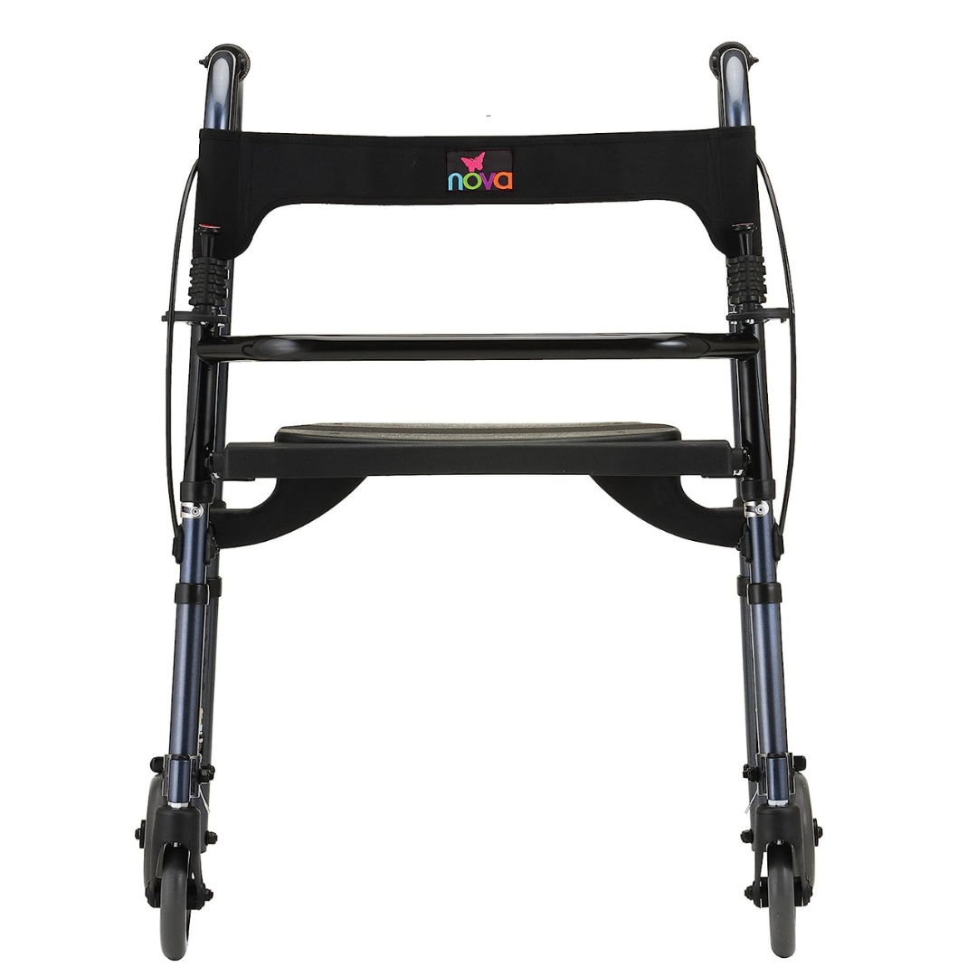 Nova Medical 4010 Cruiser De-Light Hybrid Walker Rollator with Seat - primehubstore.shop Rollators