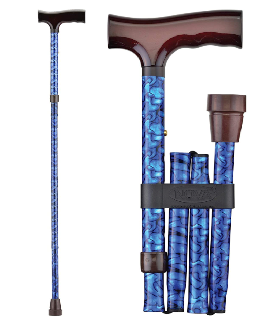 Nova Medical Designer Aluminum Folding Canes with Wood Handles - primehubstore.shop Canes