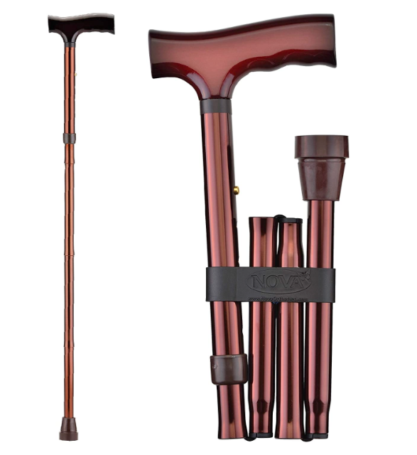 Nova Medical Designer Aluminum Folding Canes with Wood Handles - primehubstore.shop Canes