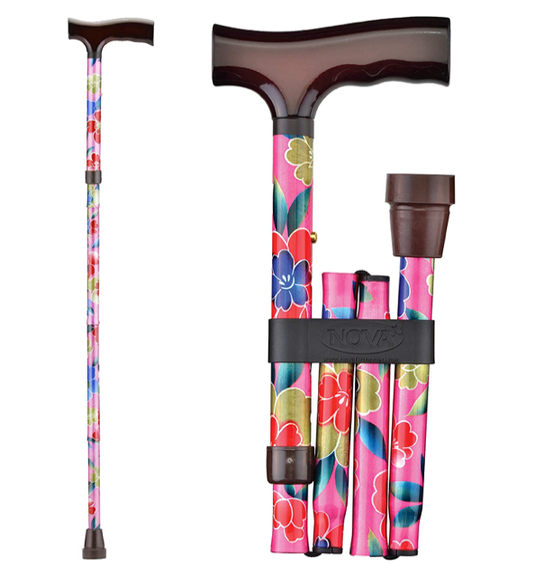 Nova Medical Designer Aluminum Folding Canes with Wood Handles - primehubstore.shop Canes