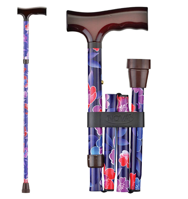 Nova Medical Designer Aluminum Folding Canes with Wood Handles - primehubstore.shop Canes