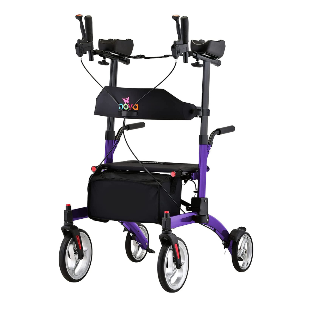 Nova Medical 4802 Dragon Fold n’ Go Rise UP Rollator Upright Standing Walker - primehubstore.shop Upright Walkers
