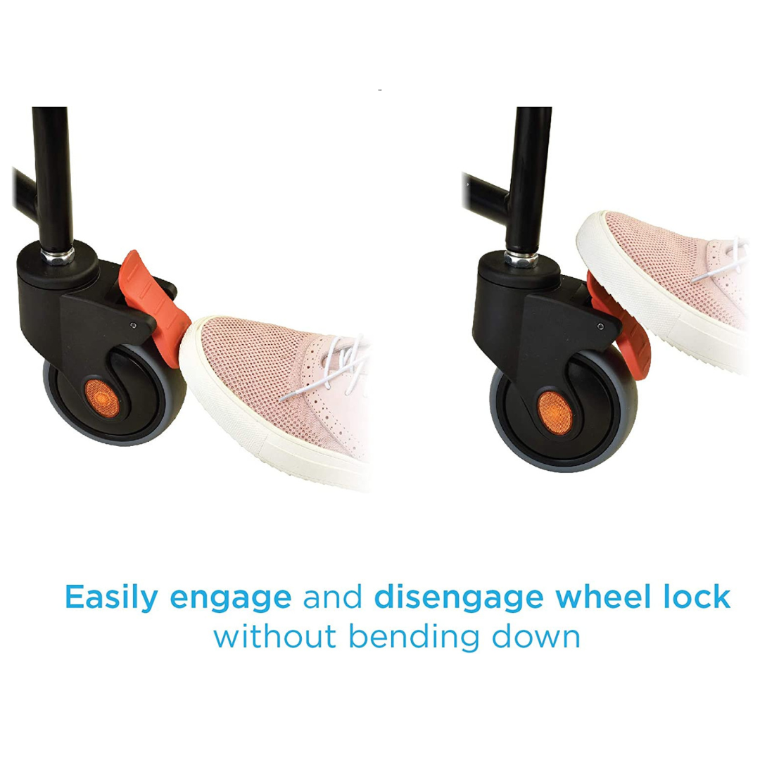 Nova Medical 8805 Drop-Arm Transport Chair Commode with Wheels - primehubstore.shop Commodes