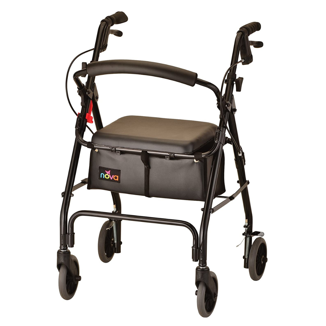 Nova Medical 4202 GetGo Classic Folding Lightweight Rollators with 6" Wheels - primehubstore.shop Rollators
