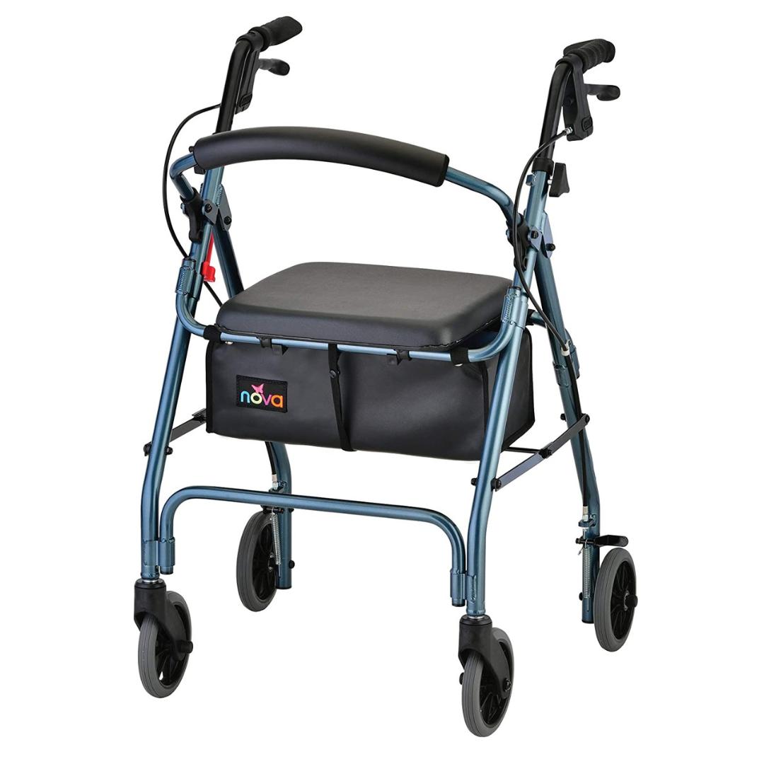 Nova Medical 4202 GetGo Classic Folding Lightweight Rollators with 6" Wheels - primehubstore.shop Rollators