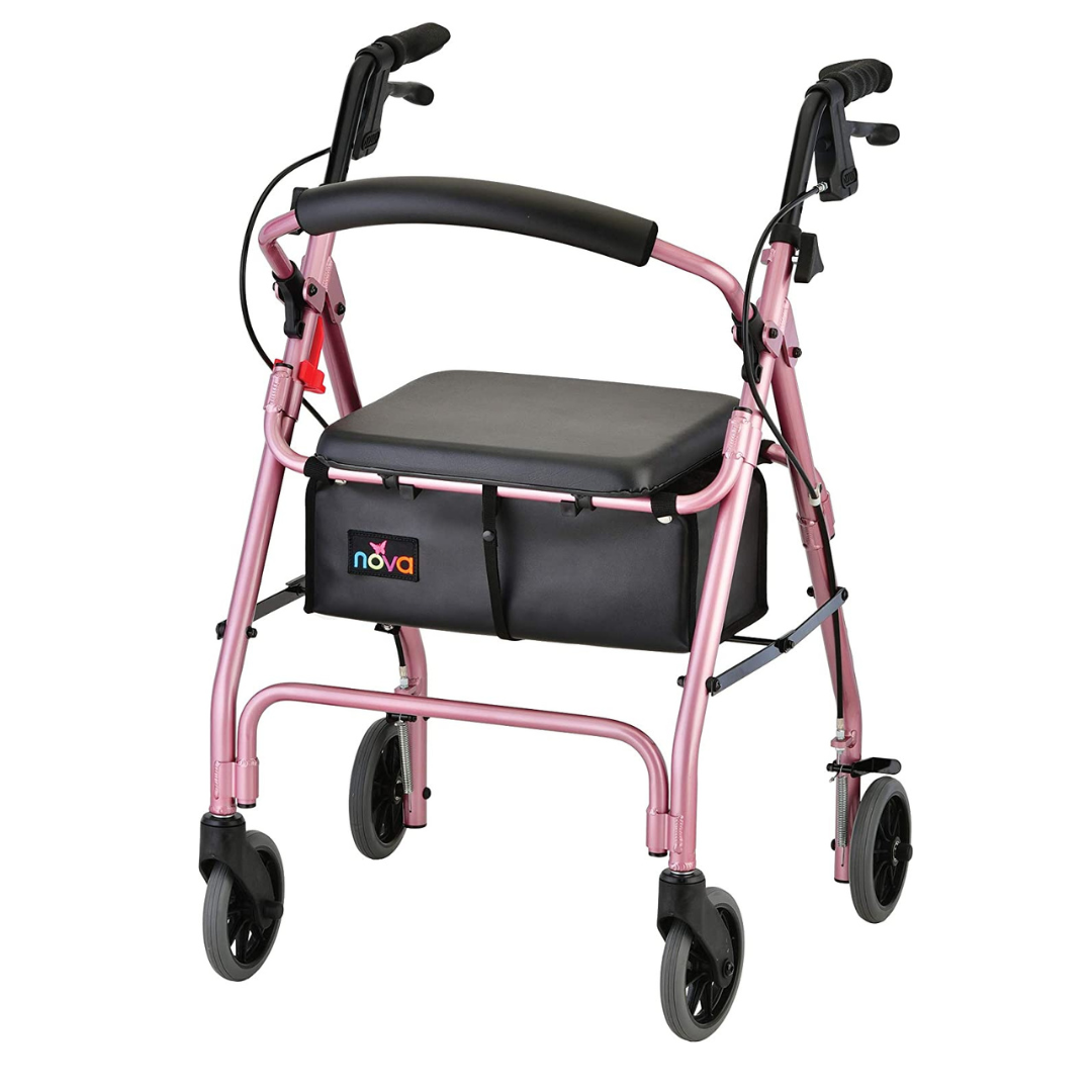 Nova Medical 4202 GetGo Classic Folding Lightweight Rollators with 6" Wheels - primehubstore.shop Rollators