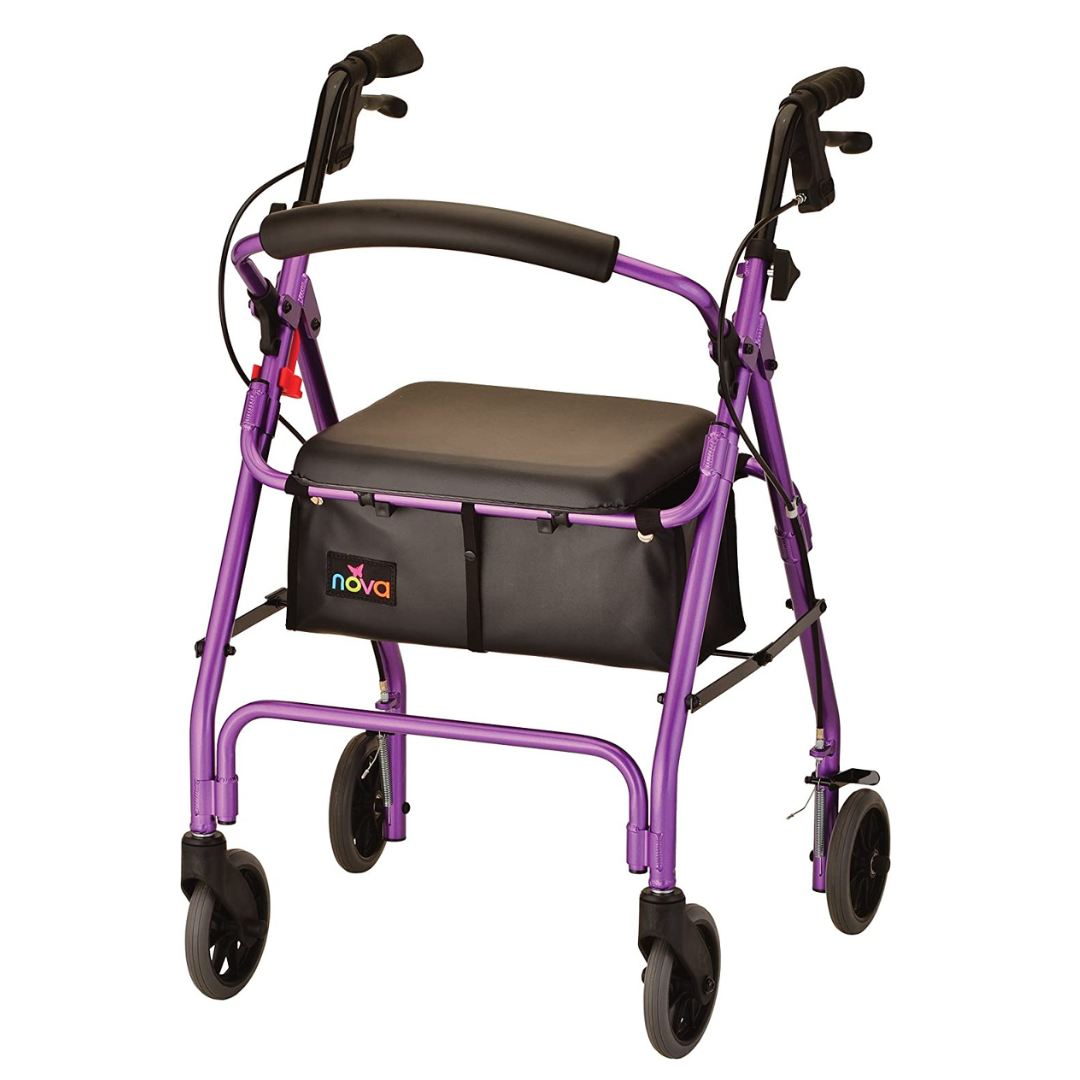 Nova Medical 4202 GetGo Classic Folding Lightweight Rollators with 6" Wheels - primehubstore.shop Rollators