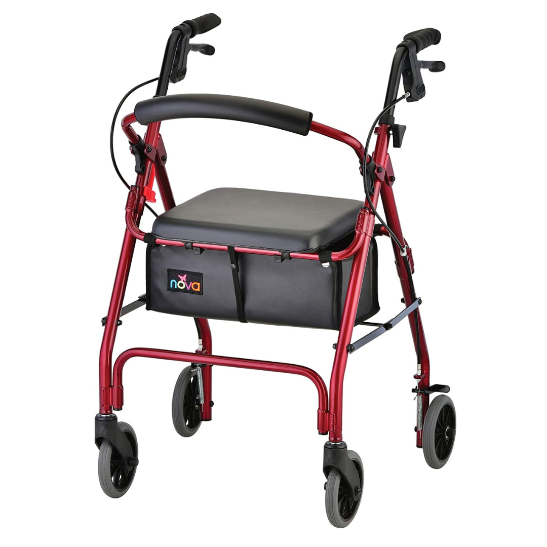 Nova Medical 4202 GetGo Classic Folding Lightweight Rollators with 6" Wheels - primehubstore.shop Rollators