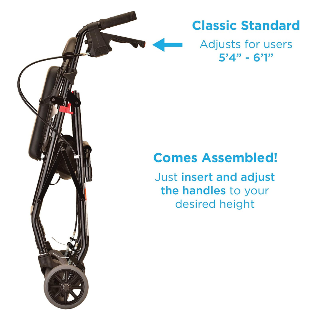 Nova Medical 4202 GetGo Classic Folding Lightweight Rollators with 6" Wheels - primehubstore.shop Rollators