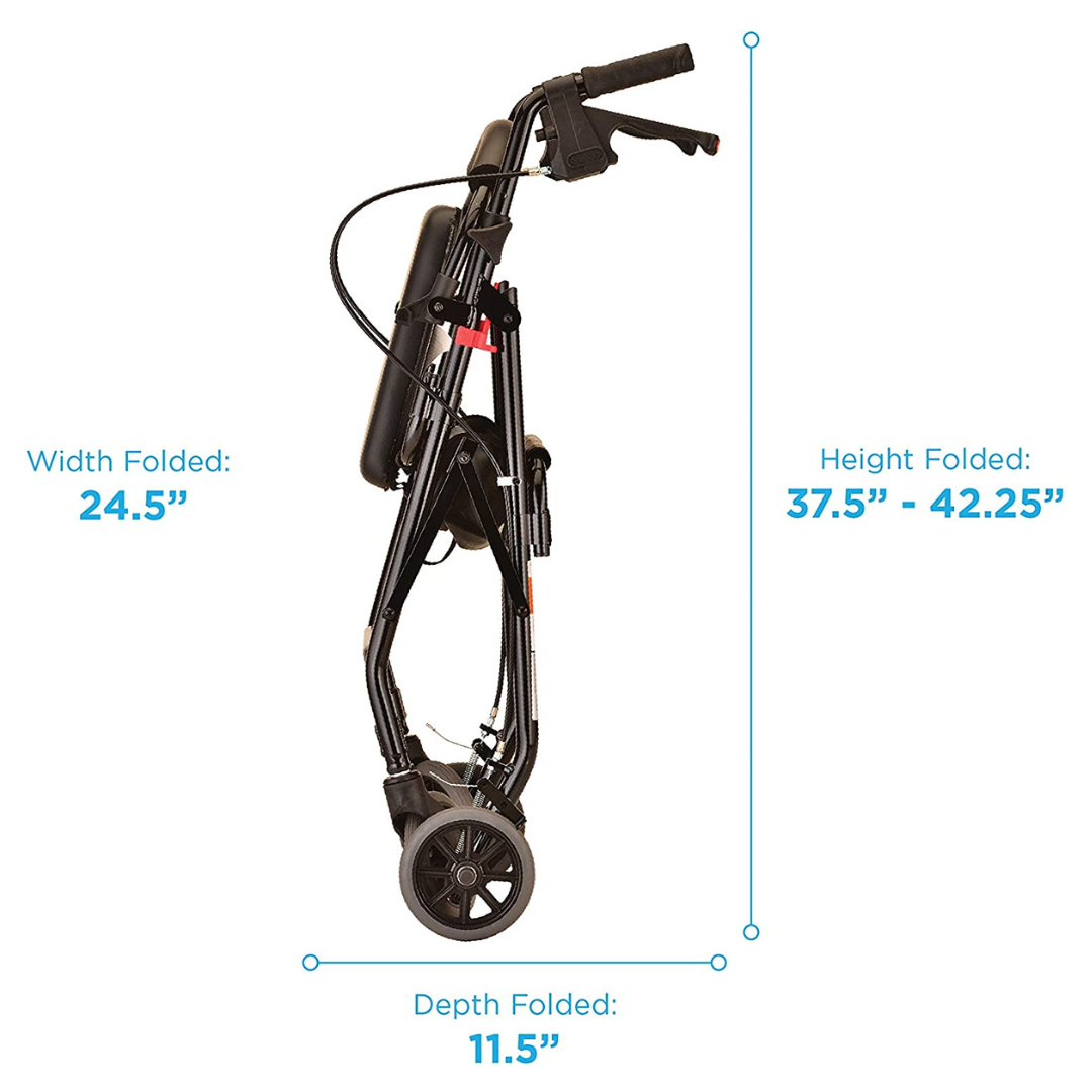 Nova Medical 4202 GetGo Classic Folding Lightweight Rollators with 6" Wheels - primehubstore.shop Rollators