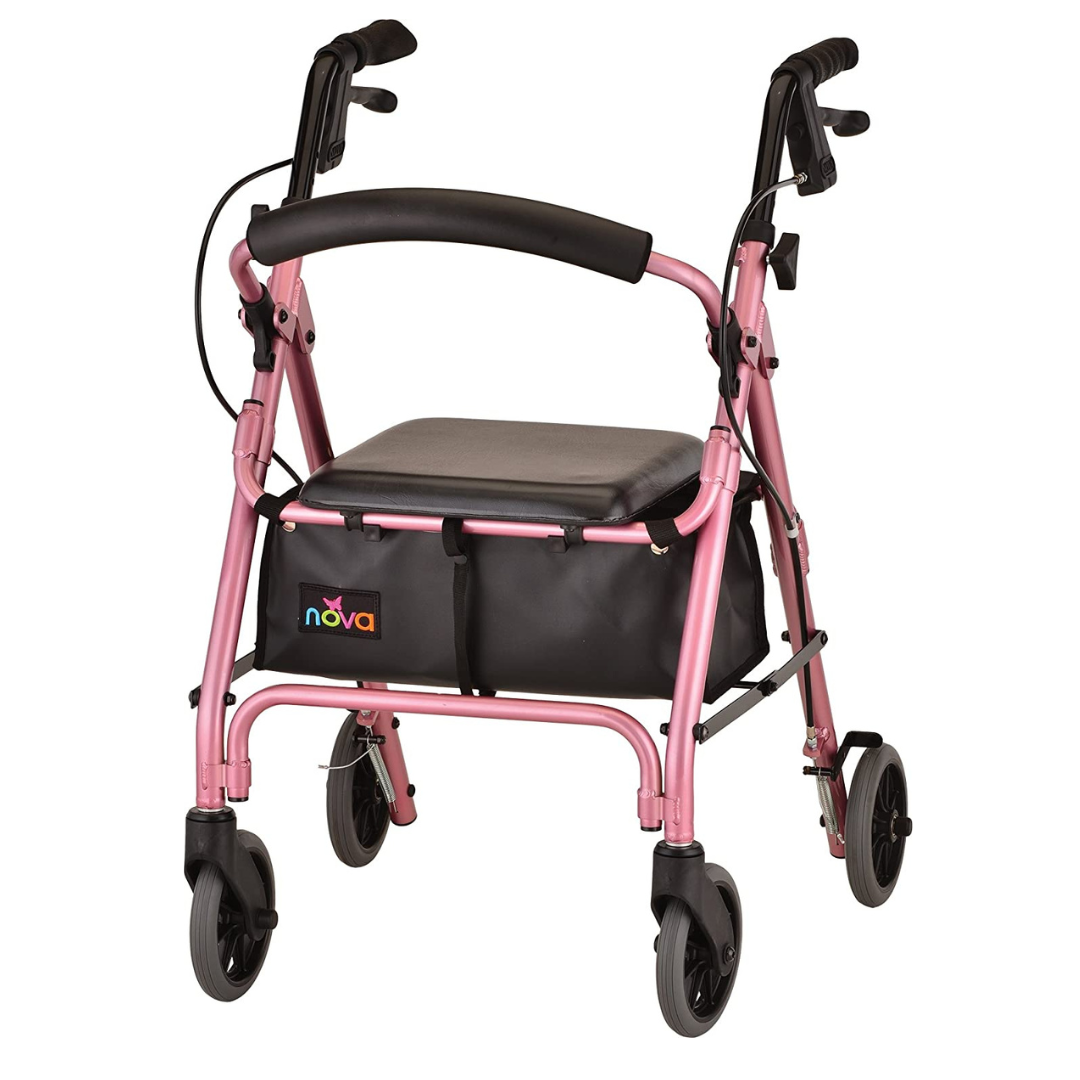 Nova Medical 4208 GetGo Petite Narrow Folding Lightweight Rollators with 6" Wheels - primehubstore.shop Rollators