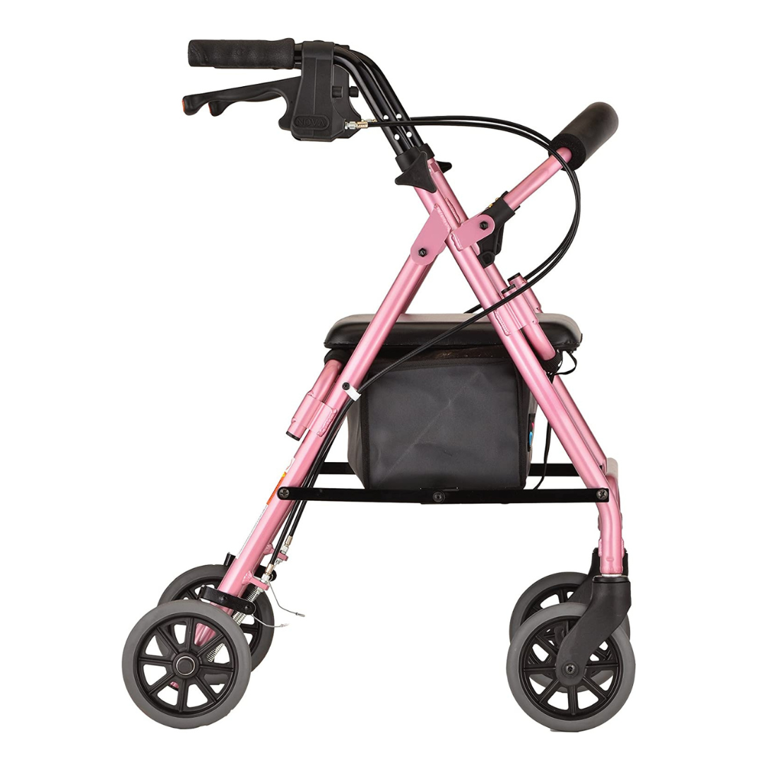 Nova Medical 4208 GetGo Petite Narrow Folding Lightweight Rollators with 6" Wheels - primehubstore.shop Rollators