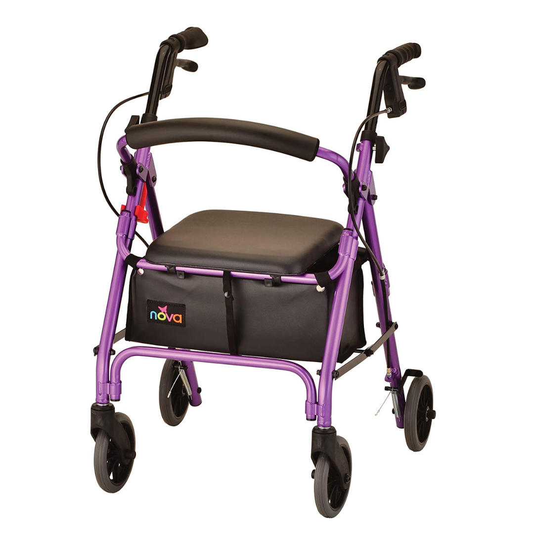 Nova Medical 4208 GetGo Petite Narrow Folding Lightweight Rollators with 6" Wheels - primehubstore.shop Rollators