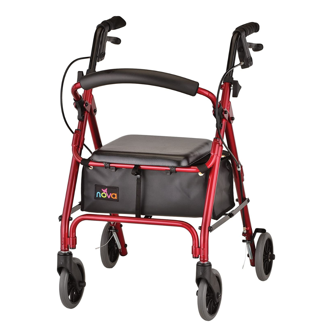 Nova Medical 4208 GetGo Petite Narrow Folding Lightweight Rollators with 6" Wheels - primehubstore.shop Rollators