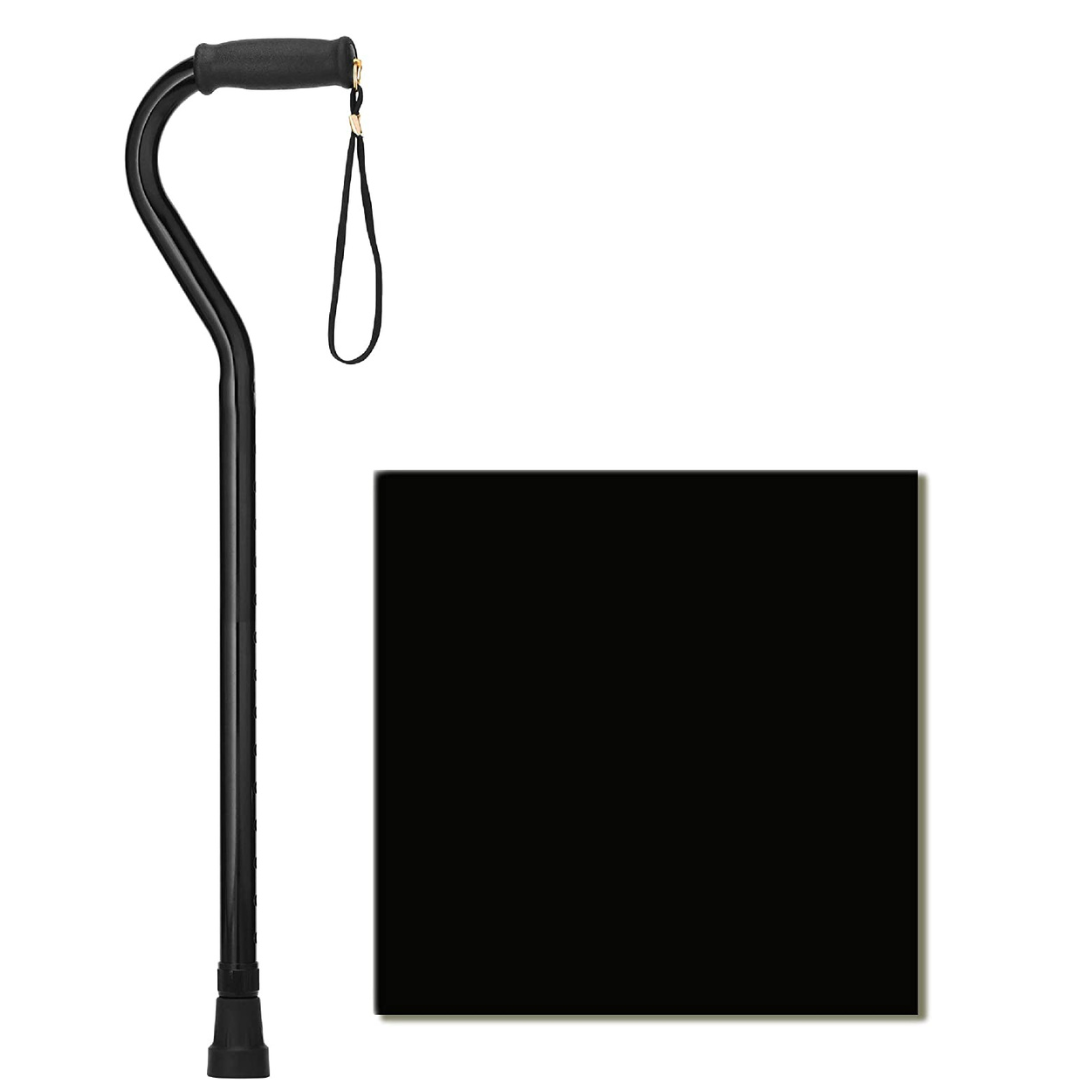 Nova Medical HD Extra Tall Heavy Duty Offset Cane - Up To Users 6'11" - primehubstore.shop Canes