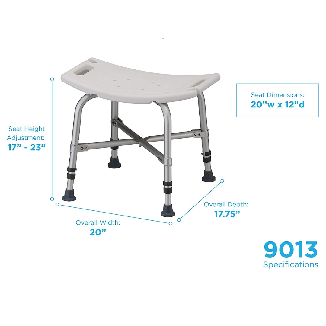 Nova Medical Heavy Duty Bariatric Bath Seat with Non-Skid Rubber Tips - primehubstore.shop Bath Benches & Seats