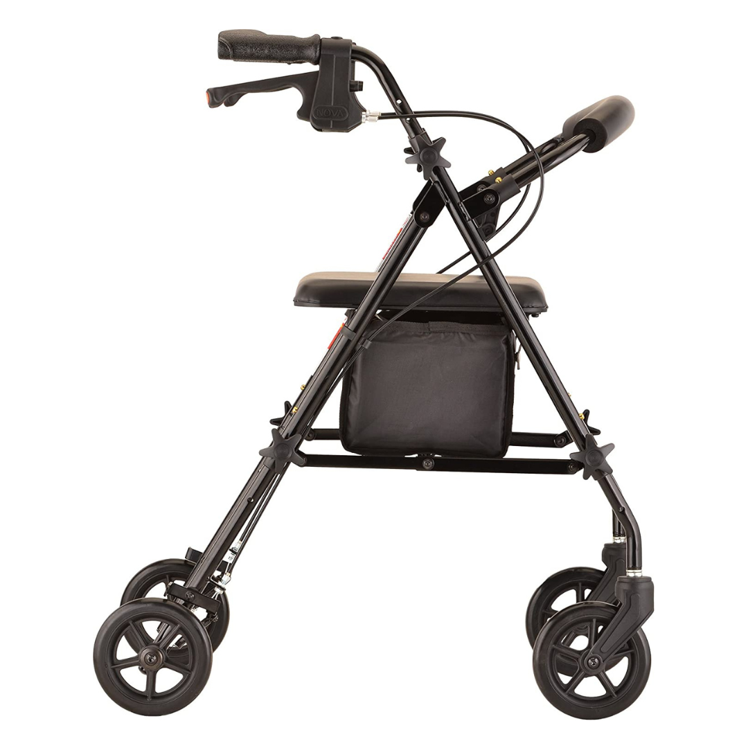 Nova Medical 4205 Journey Steel Rollator - Lightweight & Portable - primehubstore.shop Rollators
