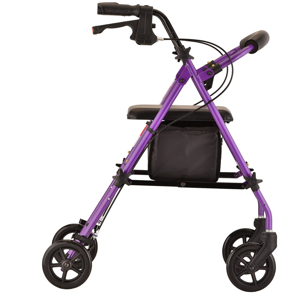 Nova Medical 4205 Journey Steel Rollator - Lightweight & Portable - primehubstore.shop Rollators