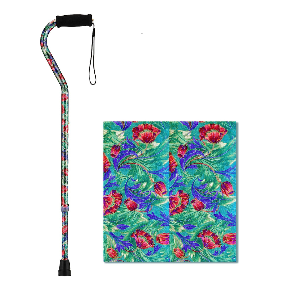 Nova Medical Lightweight Adjustable Designer Canes with Offset Handles - Canterbury