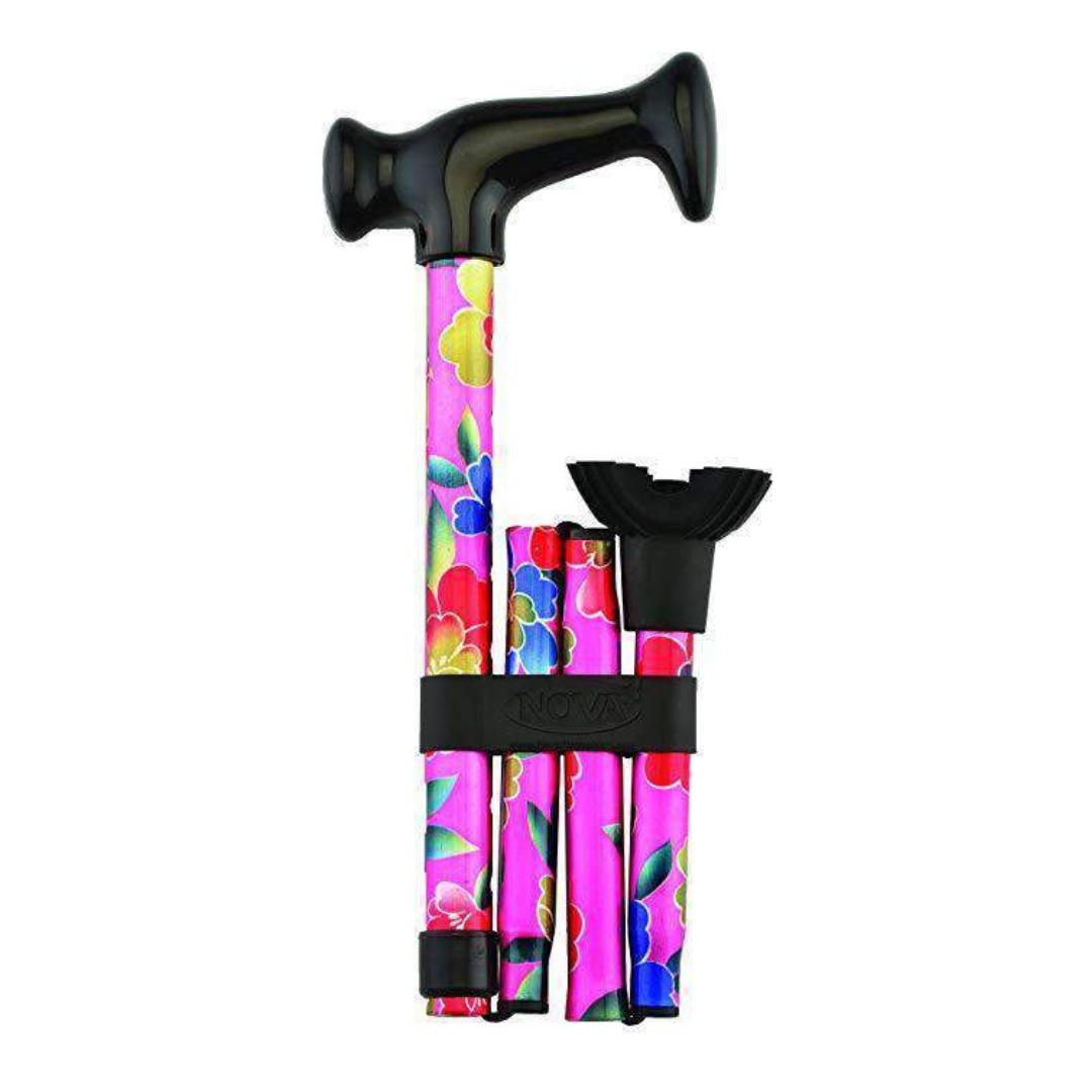 Nova Medical Lightweight Folding Canes with Mini Quad Tips - primehubstore.shop Canes
