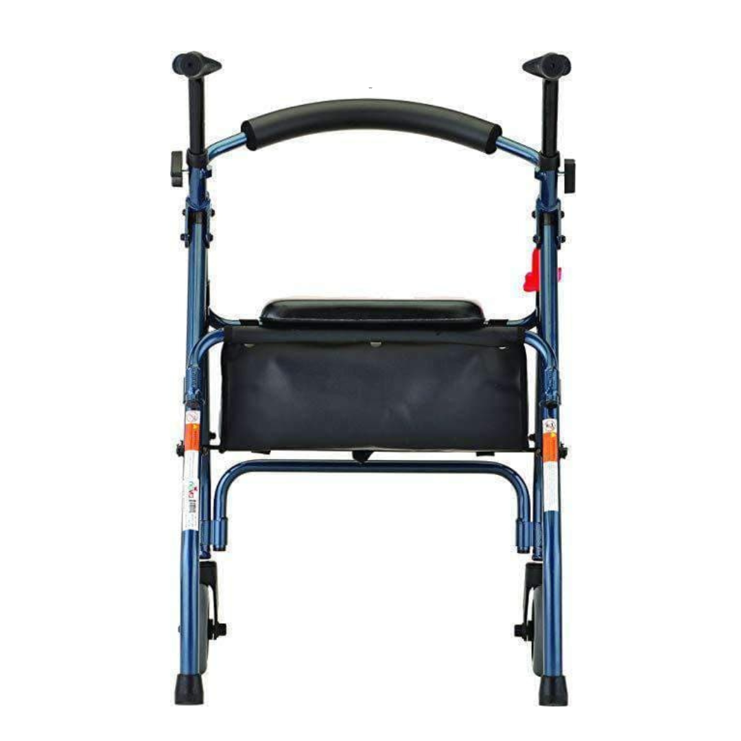 Nova Medical 4201 Lightweight Folding Cruiser II Walker Hybrid - Blue - primehubstore.shop walkers