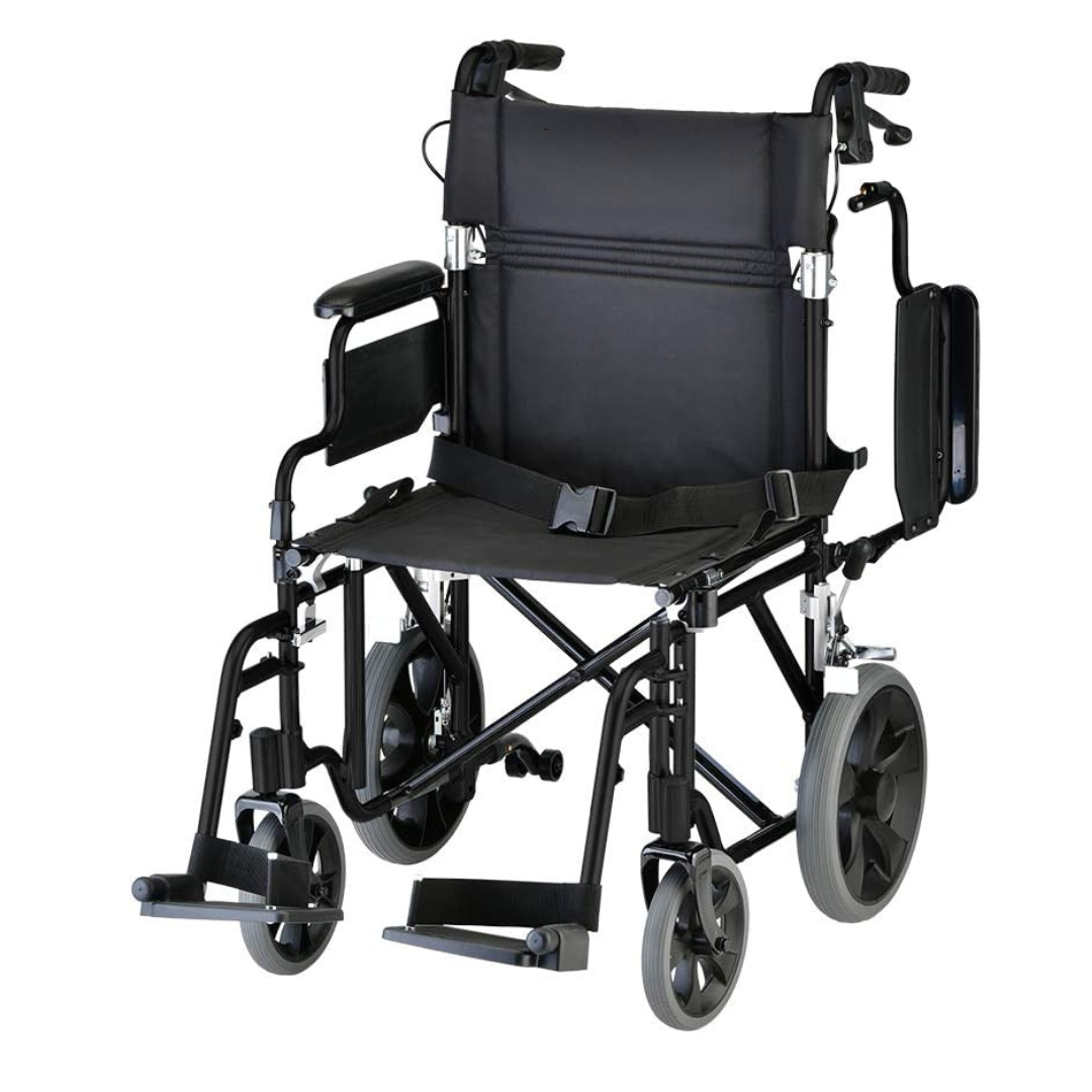 Nova Medical 352 Lightweight Transport Chair with 12” Rear Wheels - Open Box - primehubstore.shop Transport Chairs