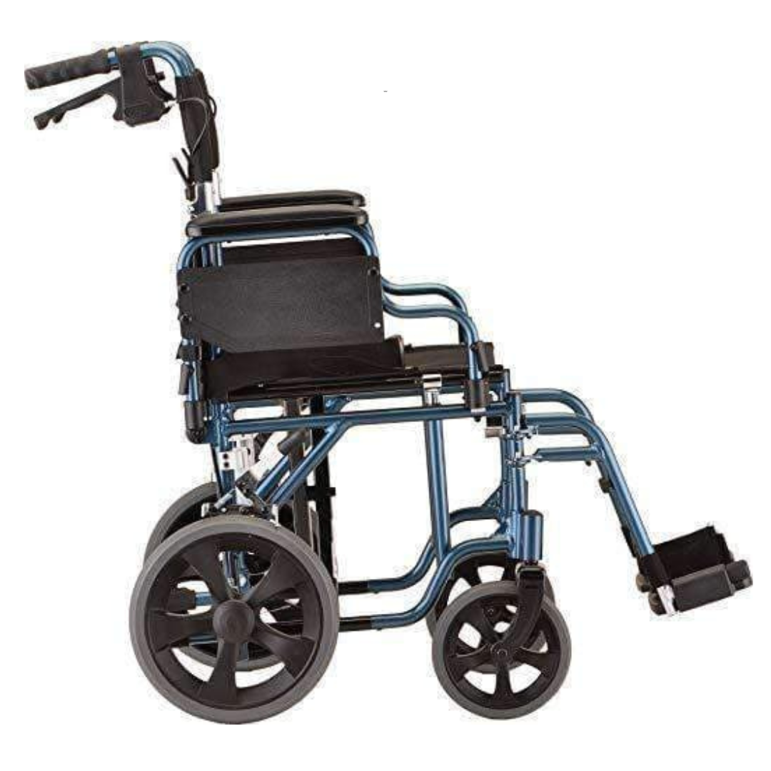 Nova Medical 352 Lightweight Transport Chair with 12” Rear Wheels - Open Box - primehubstore.shop Transport Chairs