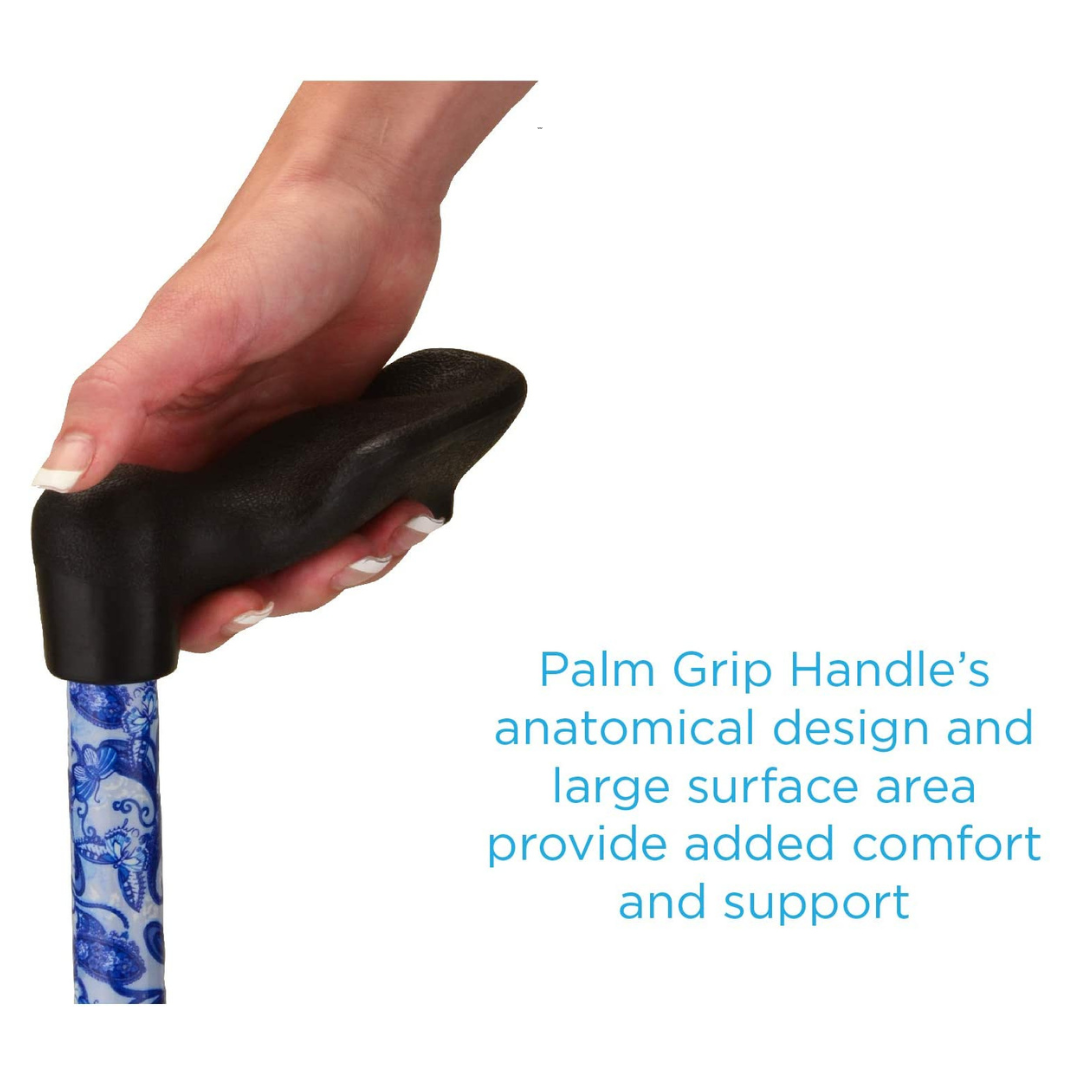Nova Medical Palm Grip Orthopedic Handle Walking Cane - Lightweight and Adjustable - primehubstore.shop Canes