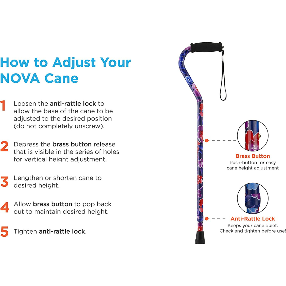 Nova Medical Stand-Alone Sugarcanes with Offset Handles - primehubstore.shop Canes