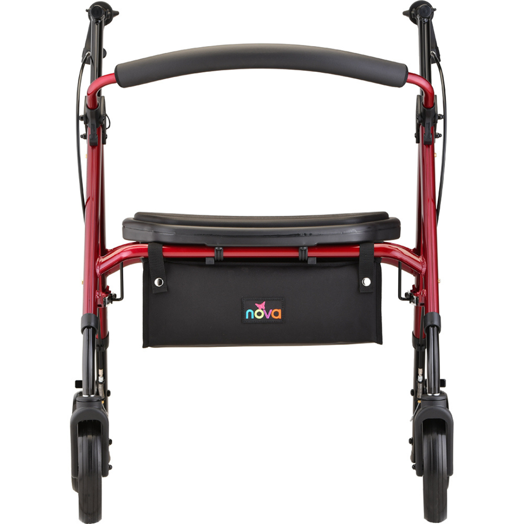 Nova Medical 4264 Star 8 DX Extra Wide Rollator Walker - 450 lb Capacity - primehubstore.shop Rollators