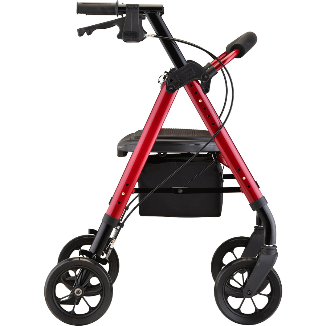 Nova Medical 4264 Star 8 DX Extra Wide Rollator Walker - 450 lb Capacity - primehubstore.shop Rollators