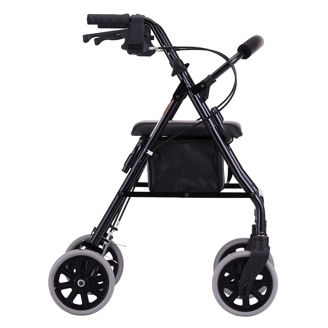 Nova Medical 4218 Zoom Series Lightweight Folding Rollators with 8" Wheels - primehubstore.shop Rollators