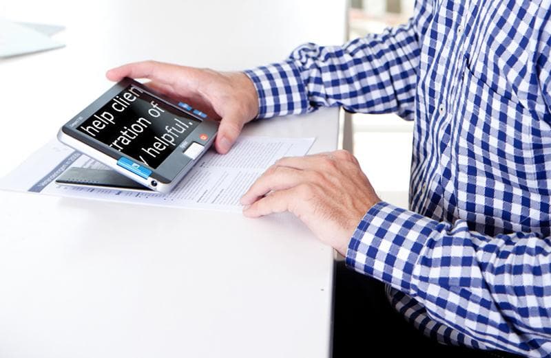 Optelec Compact 7 HD Low Vision Video Magnifier & Auto-Focus Camera - primehubstore.shop Handheld Video Magnifiers