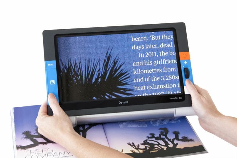 Optelec Traveller HD Portable Low Vision Video Magnifier with Large 13.3 Inch Screen - primehubstore.shop Handheld Video Magnifiers