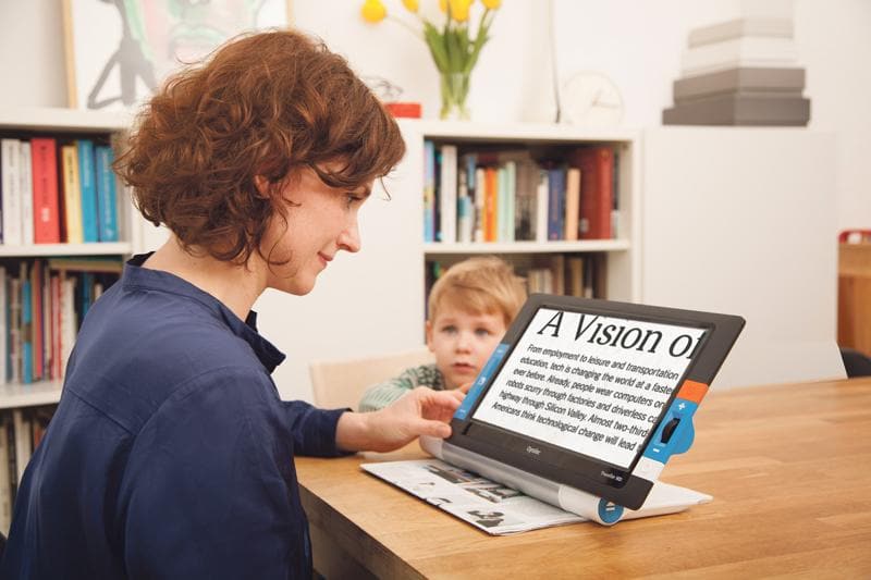 Optelec Traveller HD Portable Low Vision Video Magnifier with Large 13.3 Inch Screen - primehubstore.shop Handheld Video Magnifiers