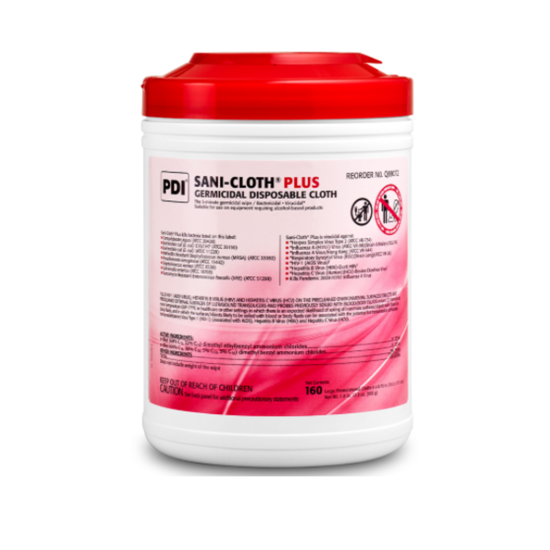 PDI Sani-Cloth Plus Germicidal Disposable Disinfectant Cloths - Large Tub - primehubstore.shop Disinfectants