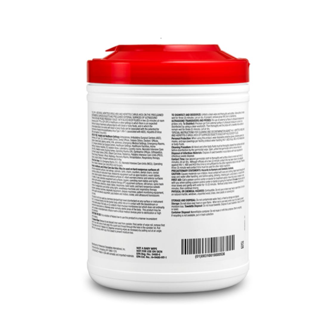 PDI Sani-Cloth Plus Germicidal Disposable Disinfectant Cloths - Large Tub - primehubstore.shop Disinfectants