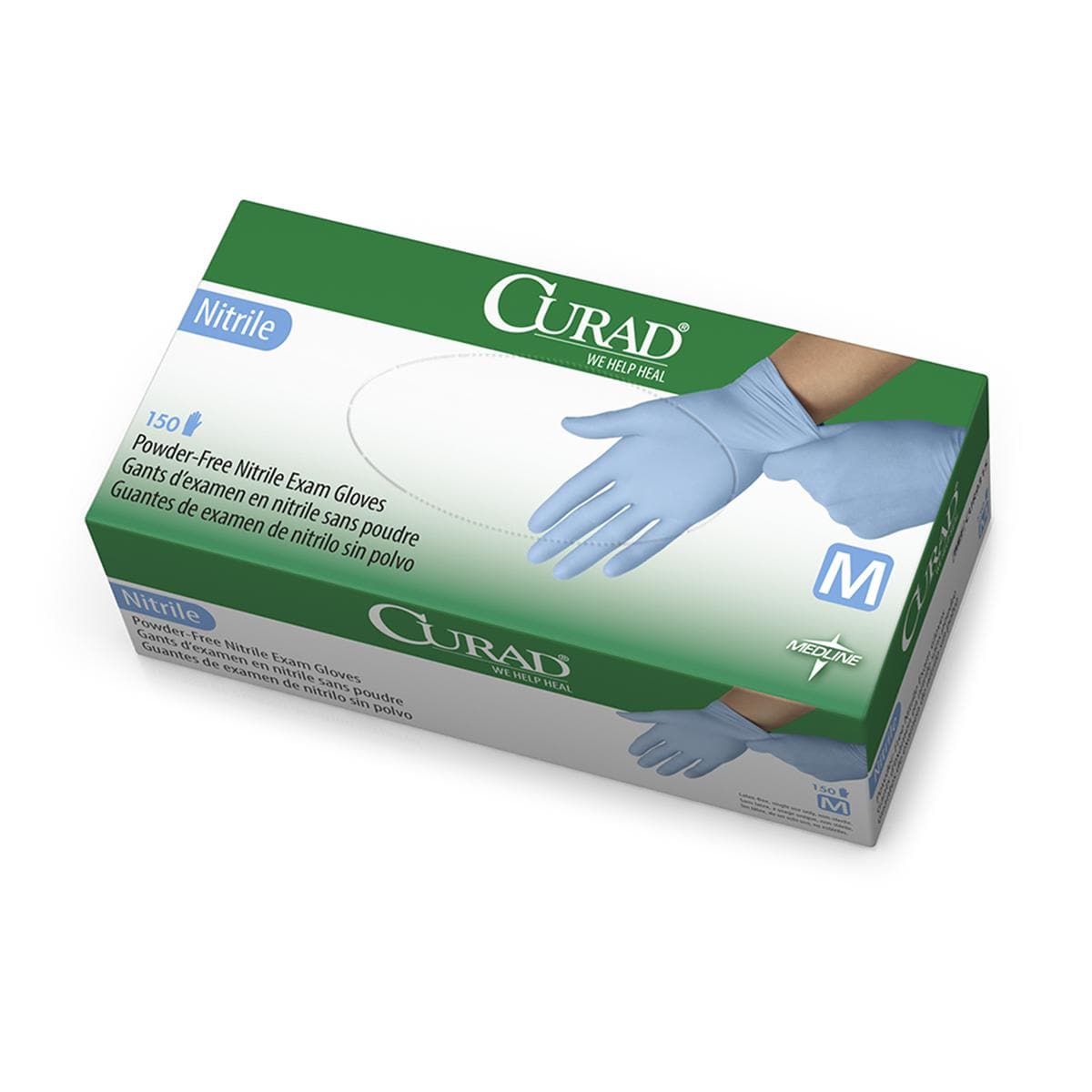 Curad Nitrile Exam Gloves - Chemical Resistant & Durable - Box of 200 - primehubstore.shop Nitrile Gloves