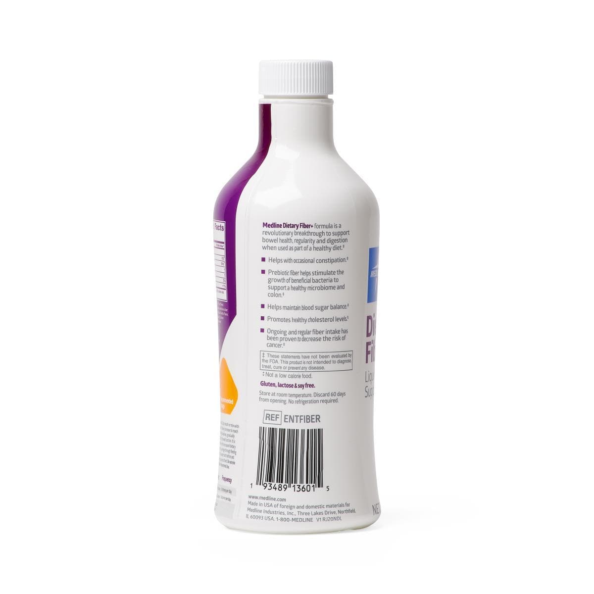 Medline Dietary Fiber+ Liquid Supplement - Vanilla - 32 oz Bottle - primehubstore.shop Fiber Supplements